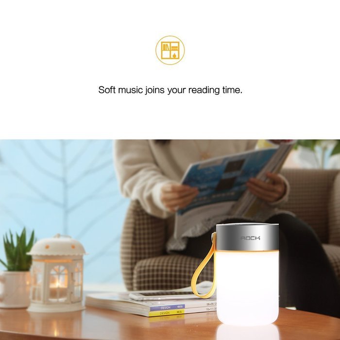 ROCK "Mulite S Bluetooth Speaker" Waterproof Wireless Bluetooth Speaker Portable, with Dimmable LED Light, SOS... N10