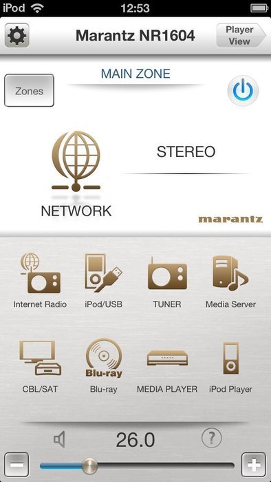 Marantz NR1604 Slim Line 7.1 Network AV Receiver with Apple AirPlay (Discontinued by Manufacturer) N5