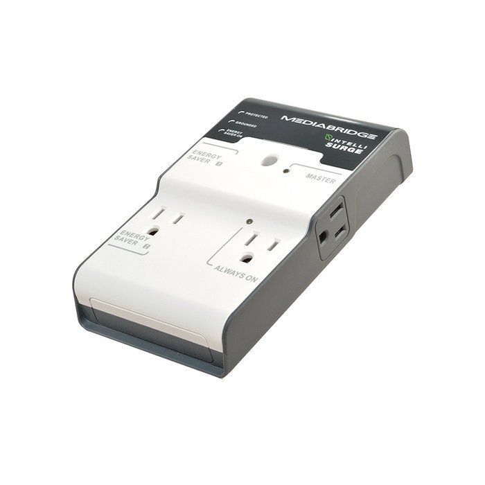 Mediabridge 4-Outlet Surge Protector - Energy Saving IntelliSurge - (Part# IS4-121 ) N6