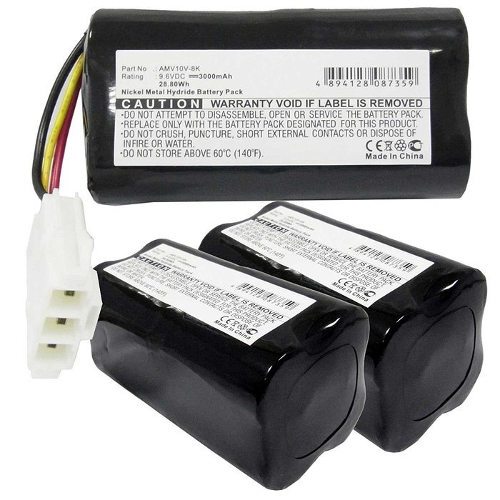 3x Exell EBVB-270 NiMH 9.6V 3000mAh Vacuum Battery Fits Panasonic MC-B10P, MC B 20 J, MC-B20JP Vacuums. Replaces...
