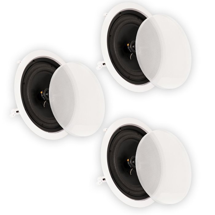 Theater Solutions CS8C In Ceiling 8" Speakers Surround Sound Home Theater 3 Speaker Set CS8C-3S
