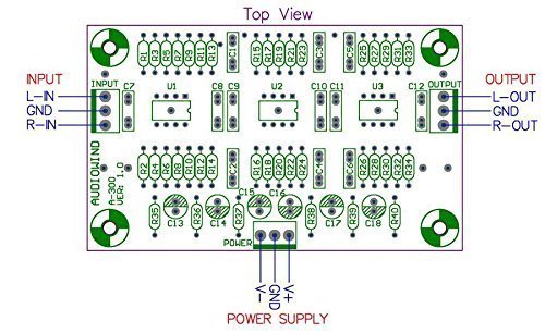 Electronics-Salon Stereo MC Phono RIAA Preamplifier Module Board, Preamp, OPA2134 N3