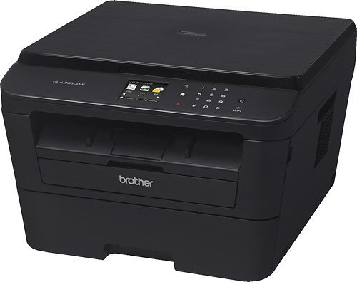 Brother - HL-L2380DW Wireless Black-and-White 3-in-1 Laser Printer - Black N4