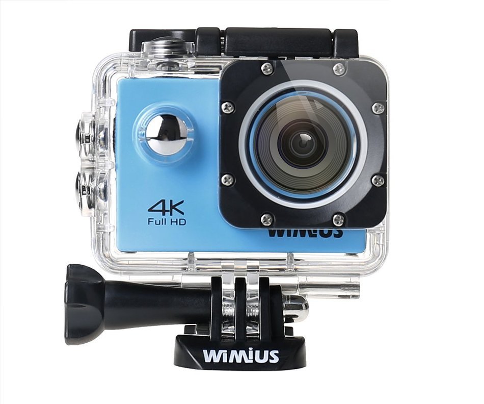 WiMiUS Q1 4K Wifi 131ft Waterproof Action Camera With 16 MP,170&deg; Wide Angle, 2.0'' LCD Screen+20 All In One Kit... N2