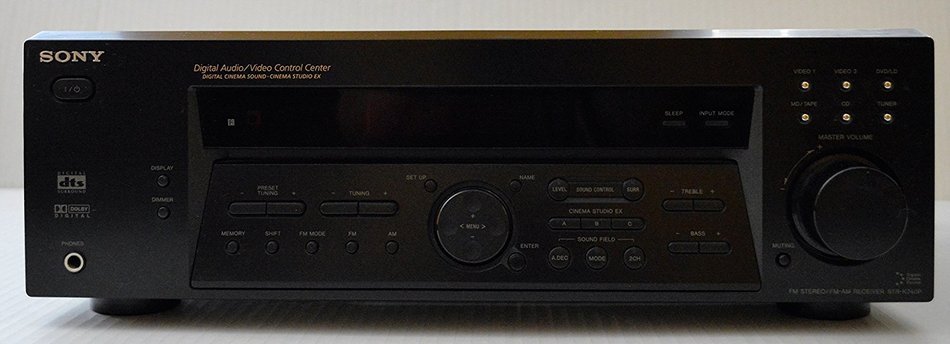 SONY STR-K740P SILVER FM STEREO FM AM RECEIVER 5.1 CHANNEL DIGITAL AUDIO/VIDEO CONTROL CENTER 80 WATTS N2