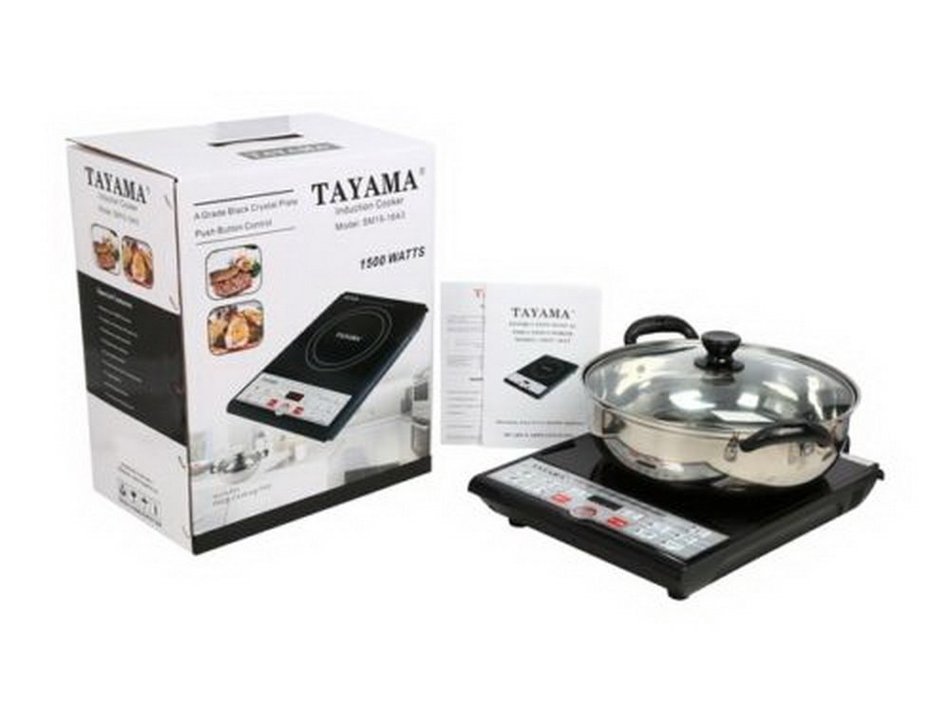Tayama 1500 Watts Digital Induction Cooktop with Pot and Lid SM15-16A3 N8