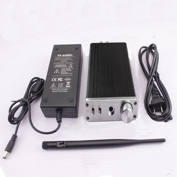 Feixiang AMP FX1602S Mini 160W x 2 Hi-Fi Bluetooth Digital Amplifier - Black++ Silver N8