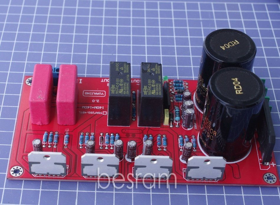 TDA7294 Dual Channel BTL Amplifier Board with Speaker Protection N4