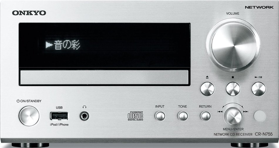 ONKYO Network CD Receiver Silver CR-N755 (S) N6