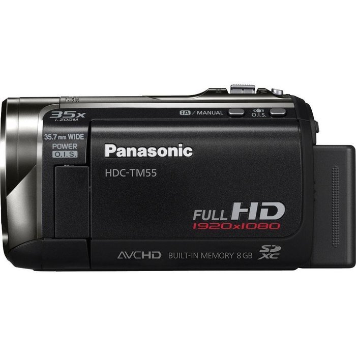 Panasonic HDC-TM55K Hi-Def Camcorder with 8GB Flash Memory & 35X Intelligent Zoom (Black) N2