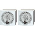Pyle 3'' 100-Watt Mini Cube Speaker - White