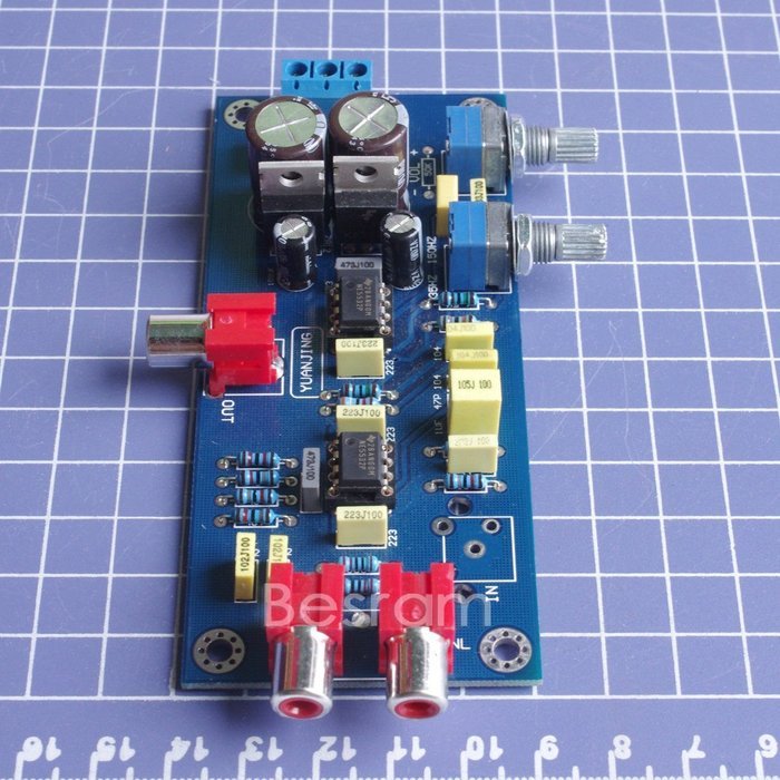 Low Pass Volume Controlled Preamplifier Board for Subwoofer N5