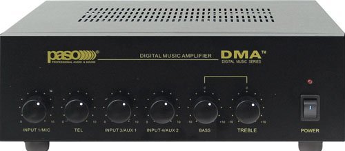 Aiphone Corporation DMA2120 120W Paging Amplifier, Steel Plate, 10-13/16" x 4", Black