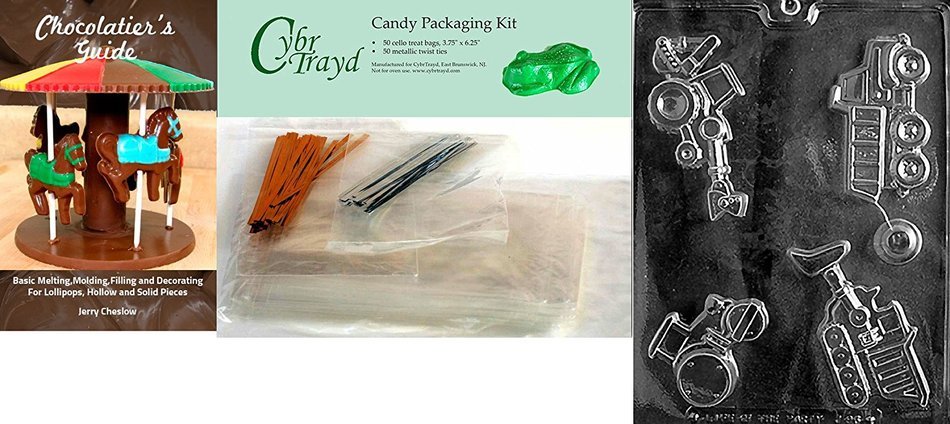 Cybrtrayd J096 Construction Vehicles Dump Truck Chocolate Candy Mold with Exclusive Cybrtrayd Copyrighted Chocolate... N6