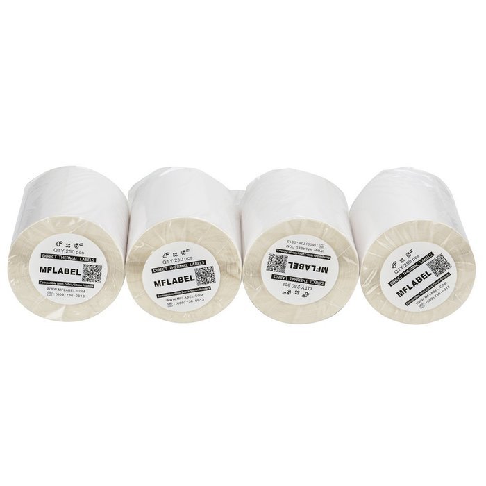 MFLABEL 4x6 100 Rolls 250 Labels/roll Direct Thermal Labels for Zebra 2844 Eltron UPS Fedex 2.5w Pcs N2