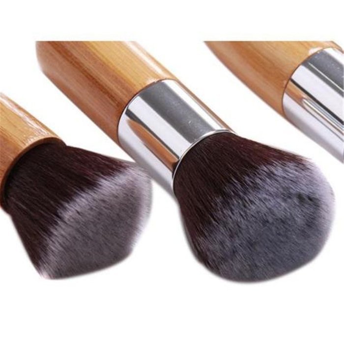 ShungHO Eco-friendly Bamboo Handle Synthetic Hair Makeup Brush Set Make-up Tool Kit 6PCS N3