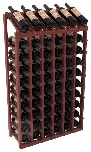 Wine Racks America Redwood 6 Column 10 Row Display Top Kit 13 Stains to Choose From! N14
