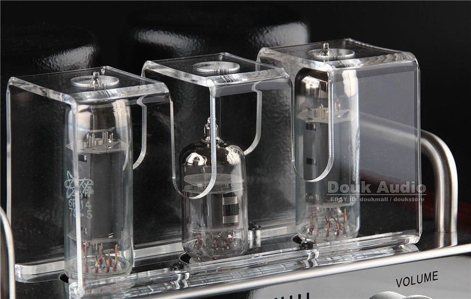 Douk Audio Mini Single-ended 6P14&EL84 Vacuum Tube Amplifier HiFi Integrated Amp N8