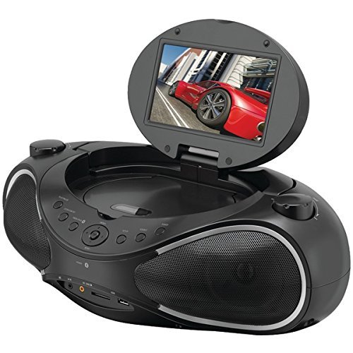 ILIVE BLUE iBD704B CD/DVD/Radio Boom Box with Bluetooth(R)