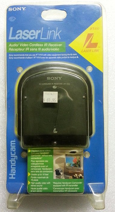 Sony Laser Link IFT-R10 Audio/Video Cordless IR Receiver N2