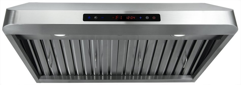 Golden Vantage 30" Under Cabinet Stainless Steel Range Hood 900 CFM GV1801-75 with Gas sensor Illuminated Keypad... N6