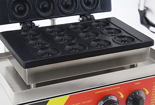 Open Kitchen NP-5 Commerical/Home Use 12pcs 110v 220v Electric Commercial 5cm Donut Doughnut Machine Maker Iron... N4