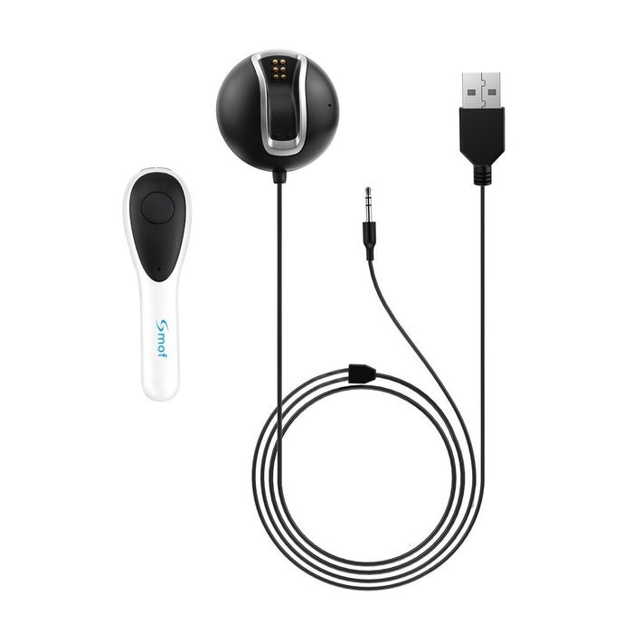 Smof Bluetooth CSR4.0 Hands-free Headset + Receiver 2-in-1[Alternatively Choose the Headset or Car Audio System... N14