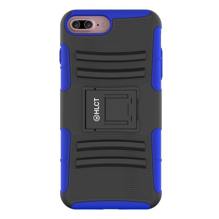 iPhone 7 Plus Case, HLCT Rugged Shock Proof Dual-Layer Case with Built-In Kickstand for iPhone 7 Plus 5.5 Inch... N27