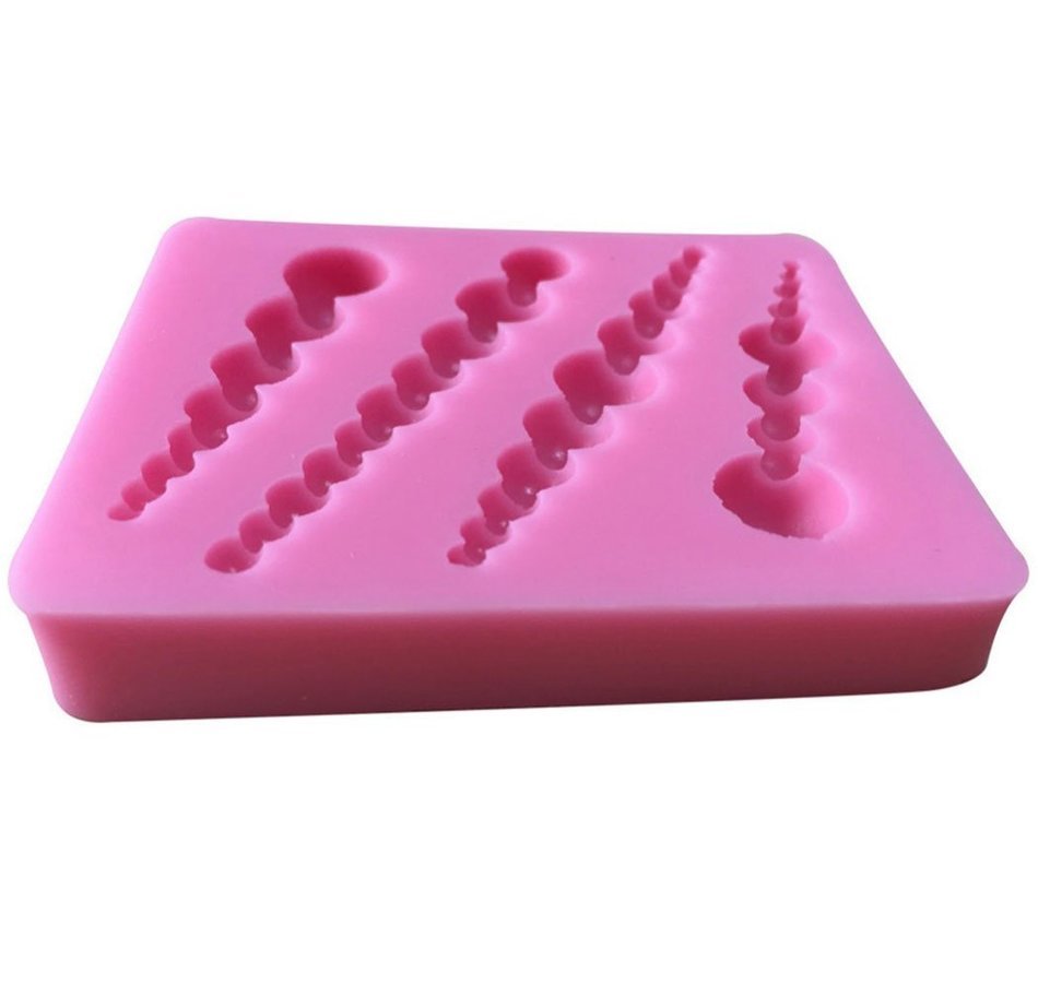 4 Strings Of Pearl Fondant Sugar Paste Bead Mold Clay Chocolate Mould Cake Decorating Tools Yihuily N30