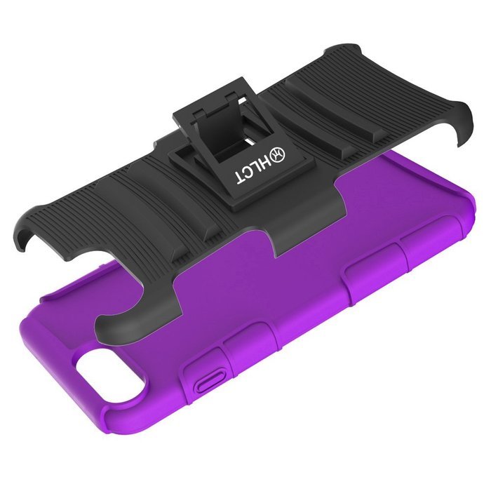 iPhone 7 Plus Case, HLCT Rugged Shock Proof Dual-Layer Case with Built-In Kickstand for iPhone 7 Plus 5.5 Inch... N28