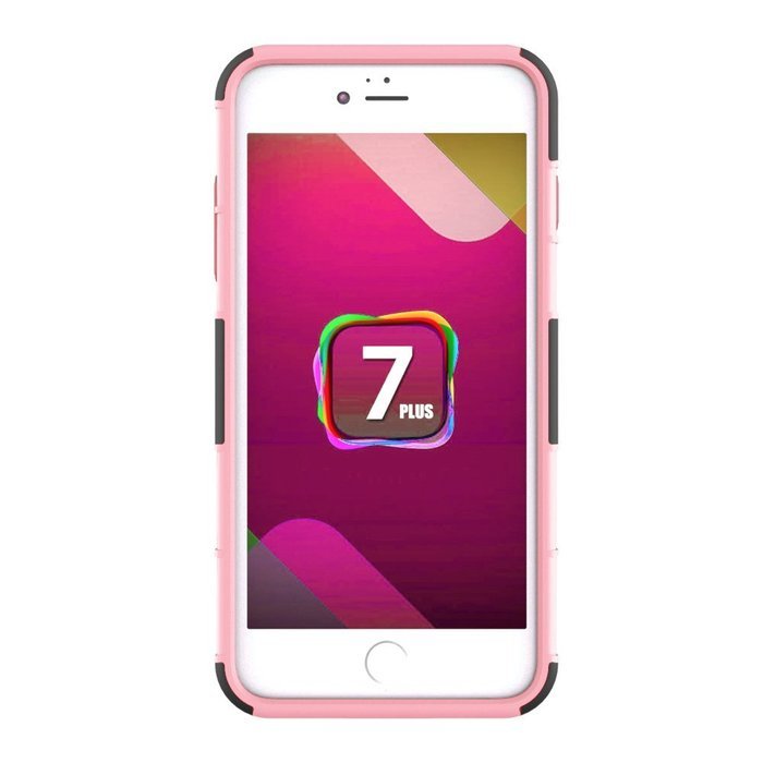 iPhone 7 Plus Case, HLCT Rugged Shock Proof Dual-Layer Case with Built-In Kickstand for iPhone 7 Plus 5.5 Inch... N29