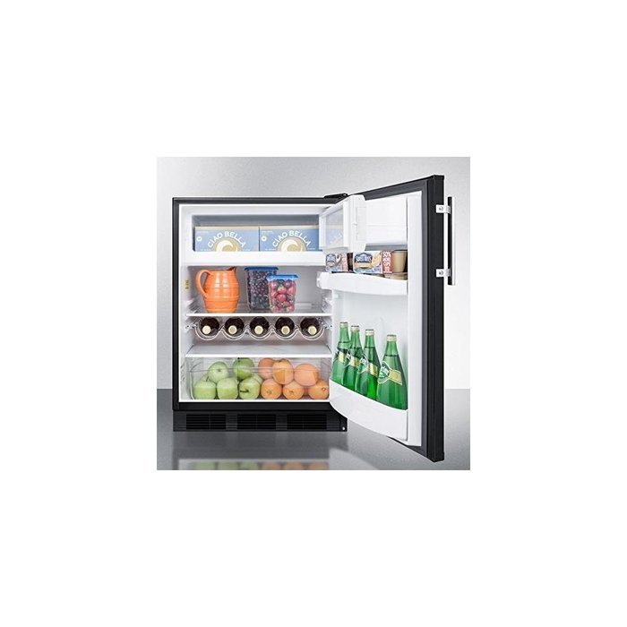Summit CT663BBI 24" Undercounter Refrigerator with 5.1 cu. ft. Capacity Cycle Defrost Zero Degree Freezer Adjustable... N2