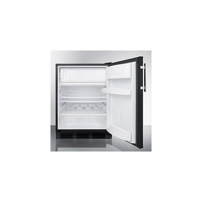 Summit CT663BBI 24" Undercounter Refrigerator with 5.1 cu. ft. Capacity Cycle Defrost Zero Degree Freezer Adjustable... N3