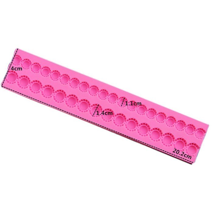 4 Strings Of Pearl Fondant Sugar Paste Bead Mold Clay Chocolate Mould Cake Decorating Tools Yihuily N57