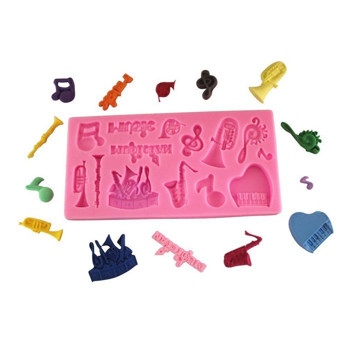 4 Strings Of Pearl Fondant Sugar Paste Bead Mold Clay Chocolate Mould Cake Decorating Tools Yihuily N58