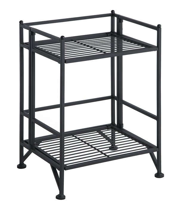 Convenience Concepts Designs-2-Go 3-Tier Folding Metal Corner Shelf, White N44