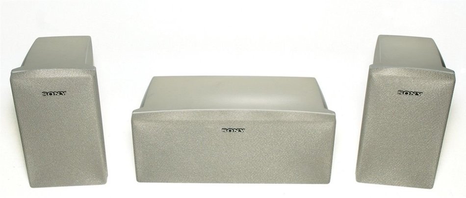 3 Piece SONY SURROUND SOUND SPEAKERS Front or Rear + Center SS-MSP75 + SS-CNP75 N2