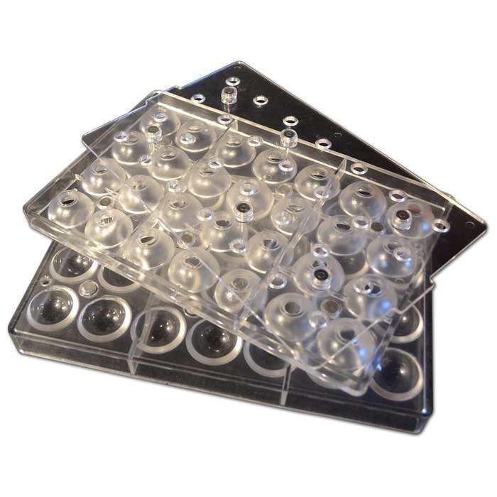 Fat Daddio's Magnetic Truffle Mold Tray Set, 28 Pieces