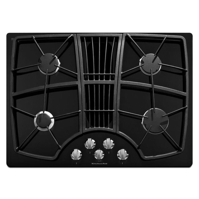 KitchenAid Architect II 4-Burner Downdraft Gas Cooktop (Black)