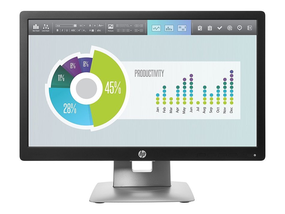 HP M1F41A8#ABA EliteDisplay E202 20'' LED-Backlit LCD Monitor, Black N3