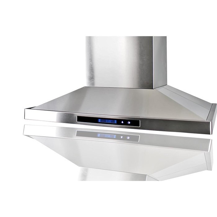 Golden Vantage Stainless Steel 36" Euro Style Island Mount Range Hood LCD Screen GV-GL-9002-36 N5