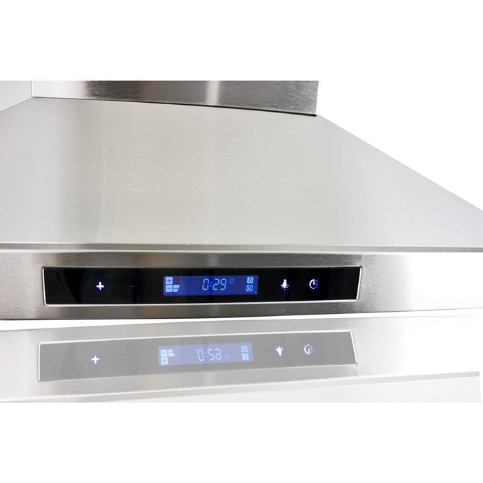 Golden Vantage Stainless Steel 36" Euro Style Island Mount Range Hood LCD Screen GV-GL-9002-36 N6