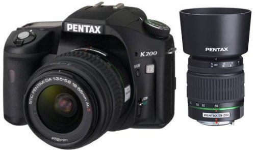 PENTAX digital SLR camera K200D double zoom Kit
