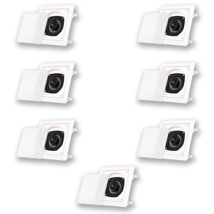Acoustic Audio CS-I42S In Wall / Ceiling 7 Speaker Set Home 1050 Watts CS-I42S-7S