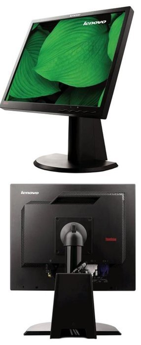 Lenovo ThinkVision L1900p 19inch LCD Monitor Black 5:4 5 Ms 250 Nit DVI-VGA Energy Star
