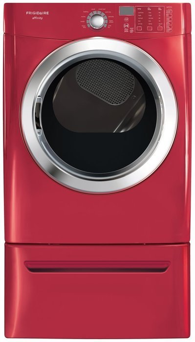Affinity 7.0 Cu. Ft. Electric Dryer with Ready Steam in Red N2