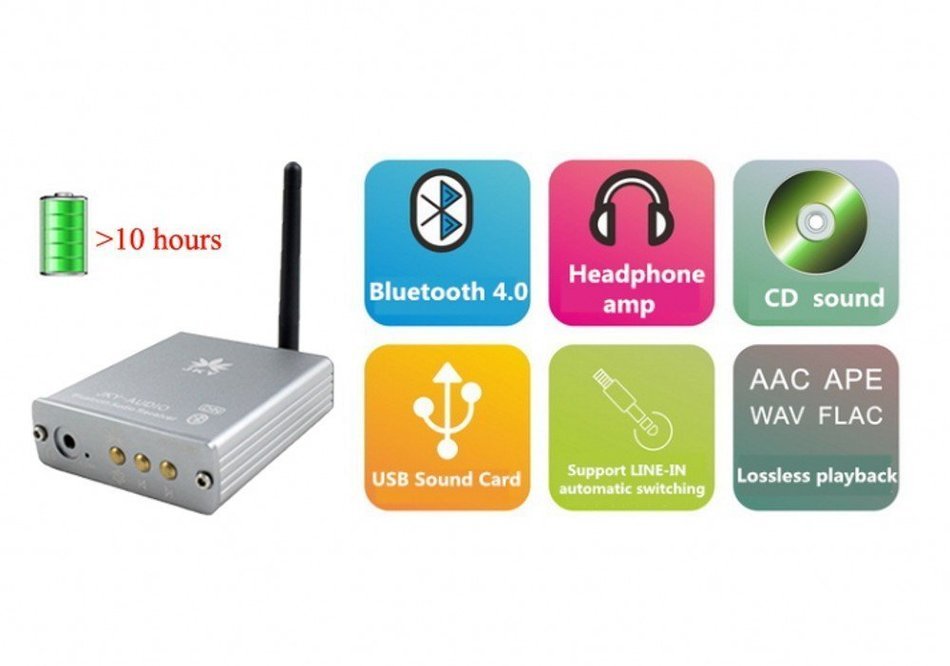 JKY Wireless Hi-Fi 4.0 Bluetooth Audio Receiver - X2 N6
