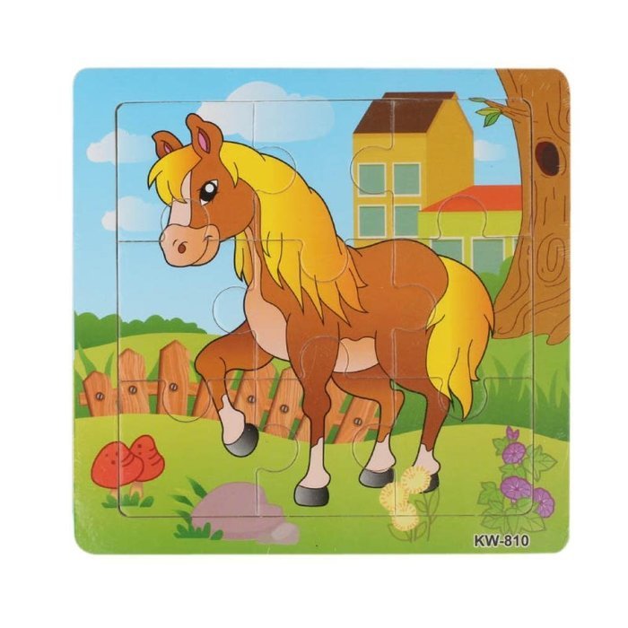 Horse Puzzles Toys ，BeautyVan Wooden Horse Jigsaw Toys Education And Learning Puzzles Toys