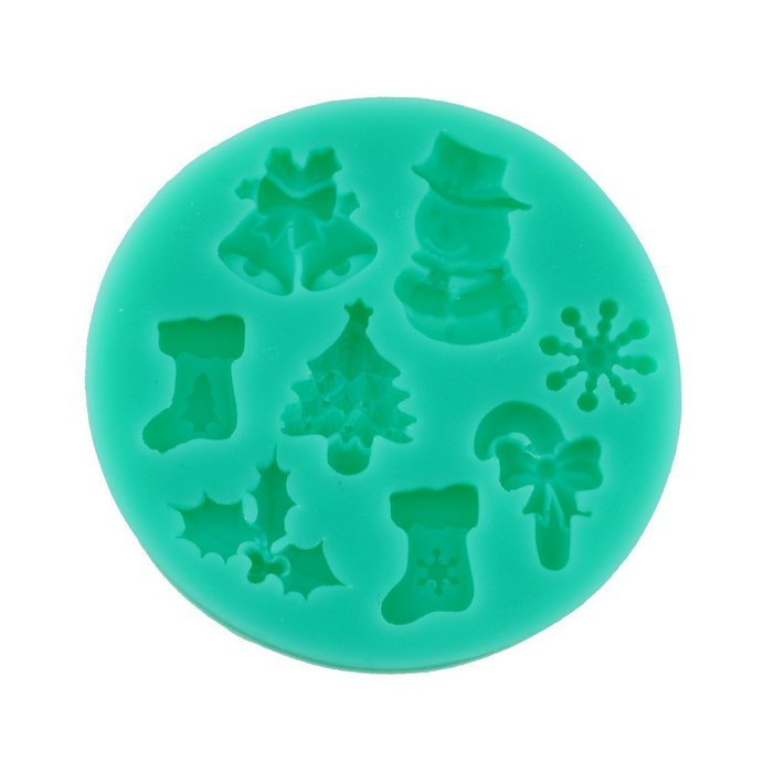 WOWAROSHI 1Pcs Christmas silicone mold Shape Chocolate Baking Cooking tools