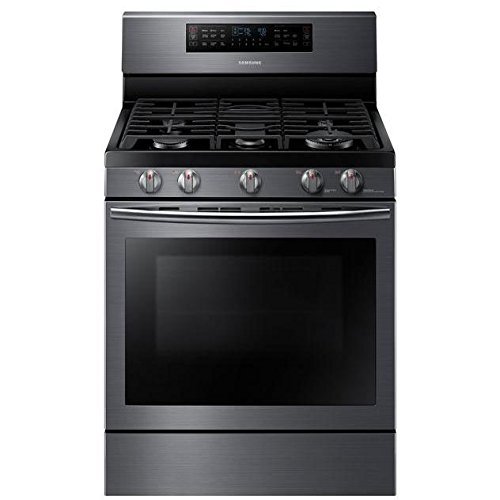 Samsung Appliance NX58J7750SG 30" True Convection Gas Range with 5.8 Cu. Ft. Oven Capacity in Black Stainless N2